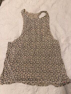 Vimmia leopard Pattern Tank Top in Beige and Gray